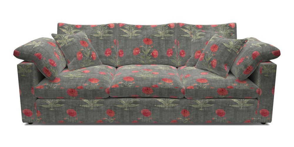 4 Seater Straight Arm Sofa