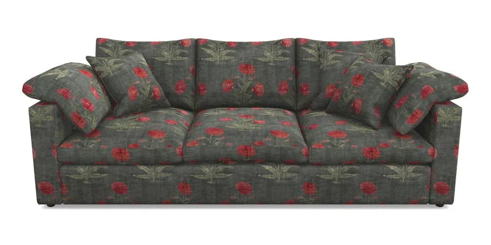 4 Seater Straight Arm Sofa