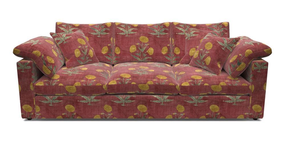 4 Seater Straight Arm Sofa