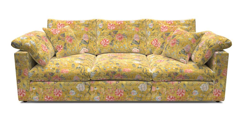 4 Seater Straight Arm Sofa