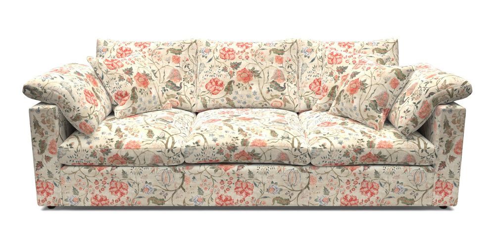 4 Seater Straight Arm Sofa