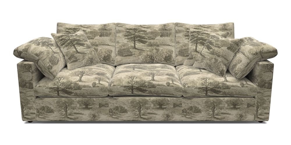 4 Seater Straight Arm Sofa