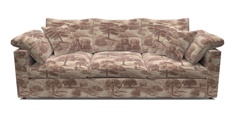 4 Seater Straight Arm Sofa