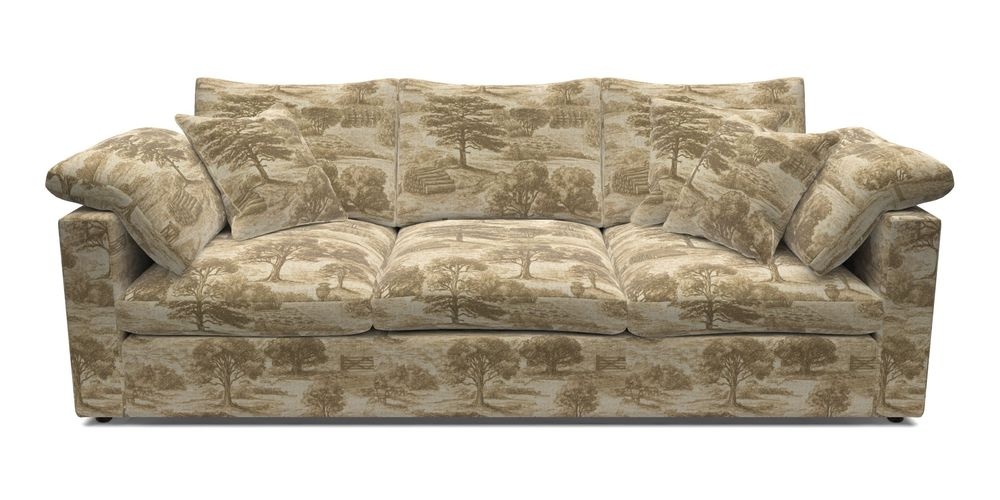 4 Seater Straight Arm Sofa