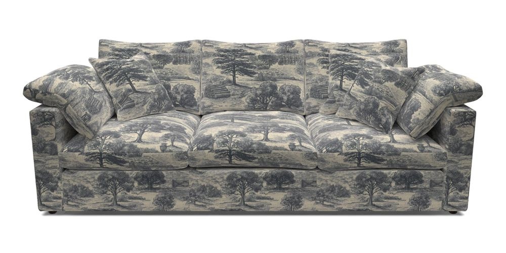 4 Seater Straight Arm Sofa