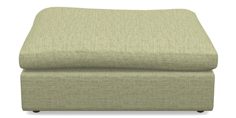 Product photograph of Big Softie Straight Arm Footstool In Basket Weave - Sage from Sofas and Stuff Limited