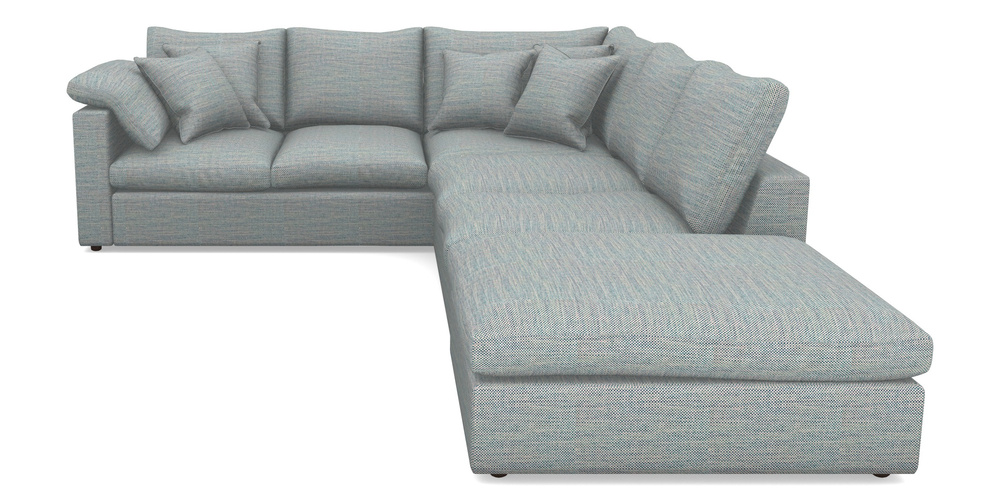 Product photograph of Big Softie Straight Arm Straight Arm Large Corner Group Lhf In Basket Weave - Blue from Sofas and Stuff Limited