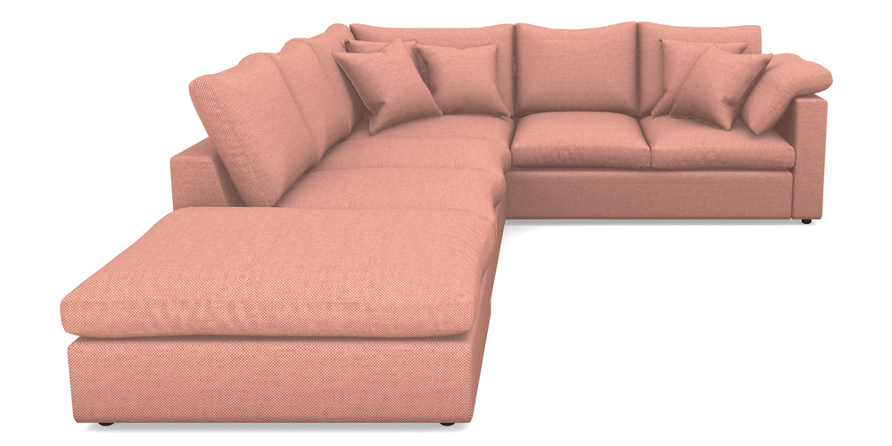 Product photograph of Big Softie Straight Arm Straight Arm Large Corner Group Rhf In Basket Weave - Peony from Sofas and Stuff Limited
