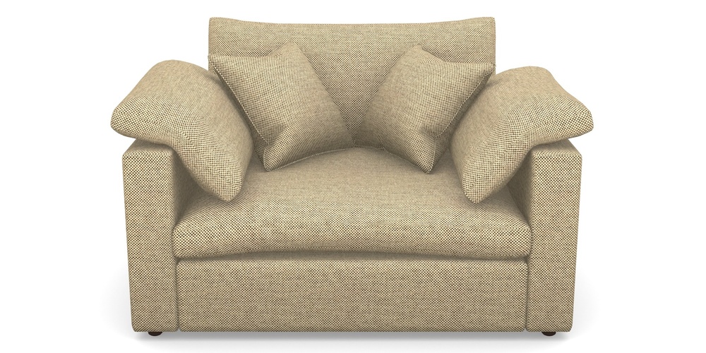 Product photograph of Big Softie Straight Arm Straight Arm Snuggler In Basket Weave - Ebony from Sofas and Stuff Limited