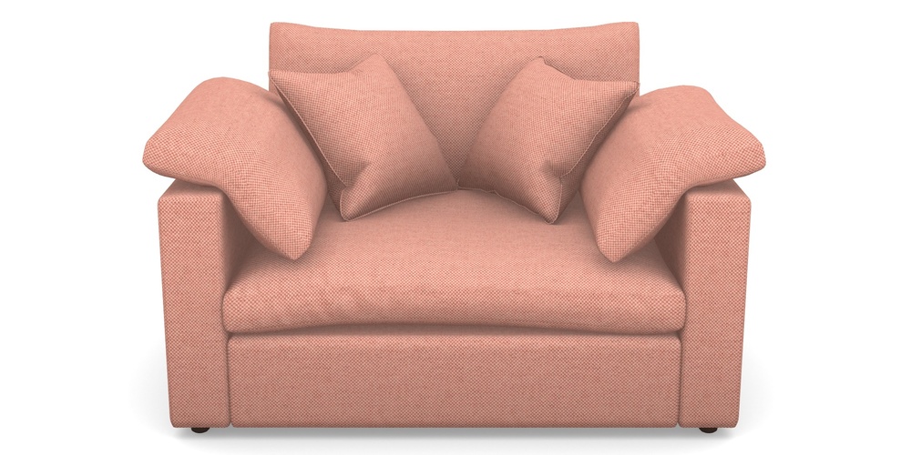 Product photograph of Big Softie Straight Arm Straight Arm Snuggler In Basket Weave - Peony from Sofas and Stuff Limited