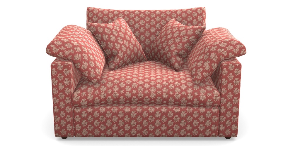 Product photograph of Big Softie Straight Arm Straight Arm Snuggler In Cloth 21 - Coral 1 - Ginger Snap from Sofas and Stuff Limited