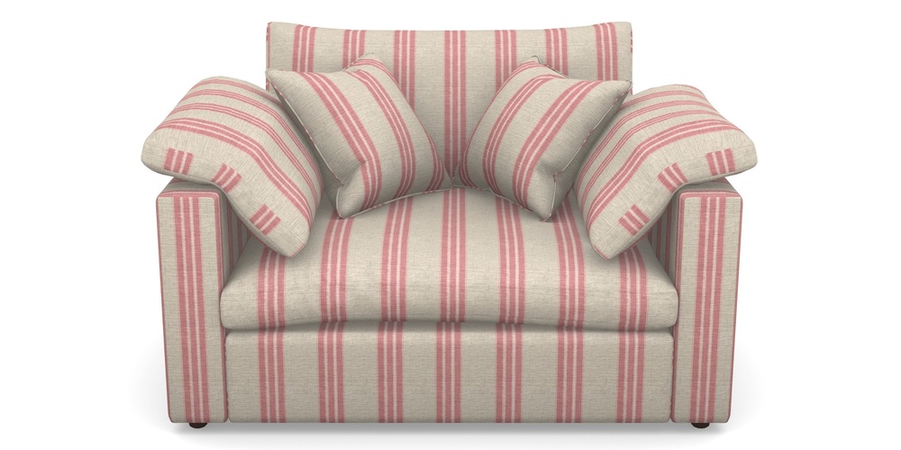 Product photograph of Big Softie Straight Arm Straight Arm Snuggler In Cloth 18 Stripes - Bengal - Cranberry from Sofas and Stuff Limited