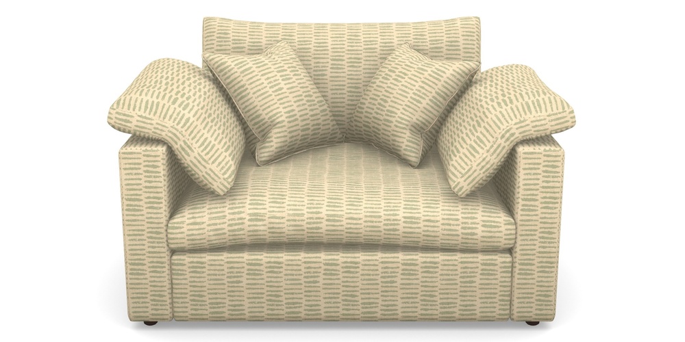 Product photograph of Big Softie Straight Arm Straight Arm Snuggler In Cloth 18 - Daub - Fennel from Sofas and Stuff Limited