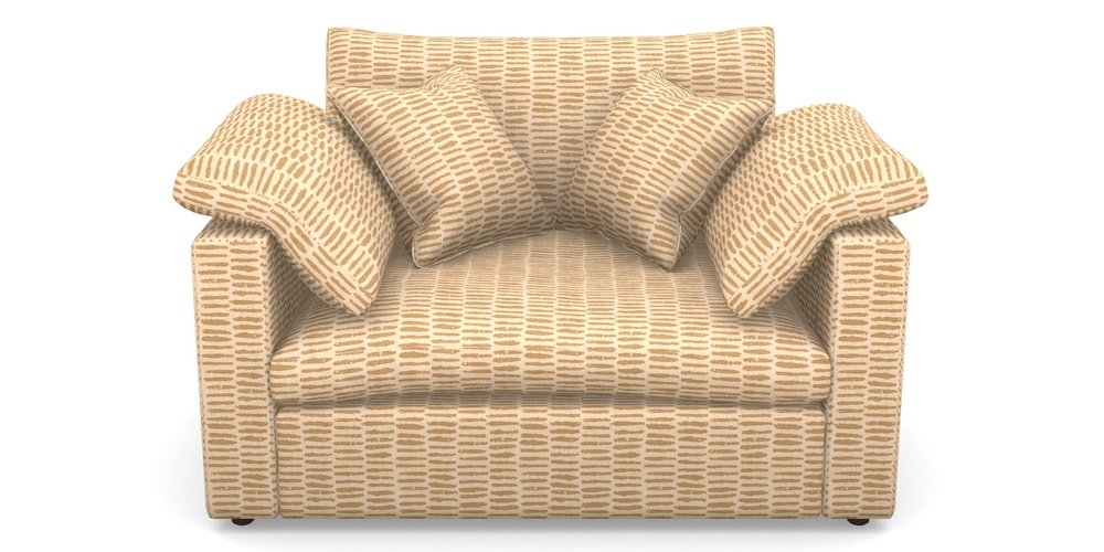 Product photograph of Big Softie Straight Arm Straight Arm Snuggler In Cloth 18 - Daub - Fudge from Sofas and Stuff Limited