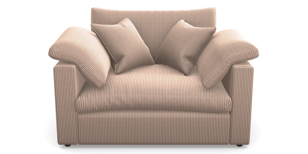 Product photograph of Big Softie Straight Arm Straight Arm Snuggler In Cloth 21 - Simple Stripe - Cassis from Sofas and Stuff Limited