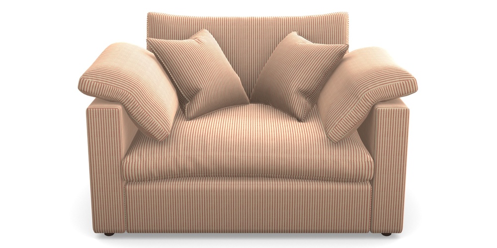 Product photograph of Big Softie Straight Arm Straight Arm Snuggler In Cloth 21 - Simple Stripe - Ginger Snap from Sofas and Stuff Limited