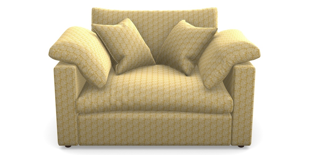 Product photograph of Big Softie Straight Arm Straight Arm Snuggler In Cloth 21 - Spring Twig - Canary from Sofas and Stuff Limited