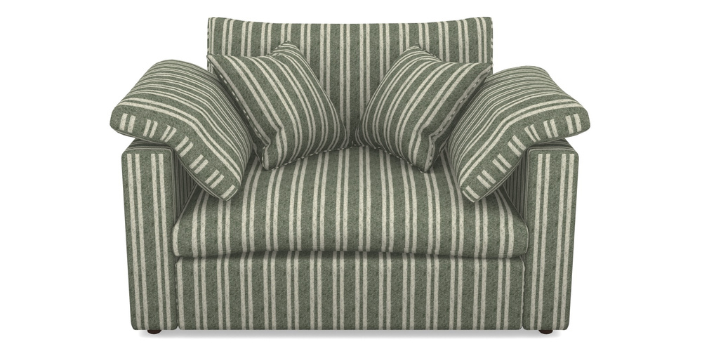 Product photograph of Big Softie Straight Arm Straight Arm Snuggler In Cloth 22 - Barcode - Courgette from Sofas and Stuff Limited