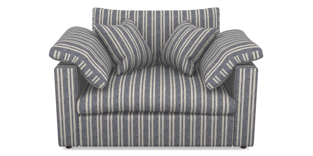 Product photograph of Big Softie Straight Arm Straight Arm Snuggler In Cloth 22 - Barcode - Deep Water from Sofas and Stuff Limited