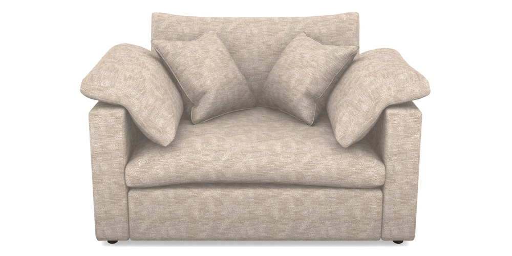 Product photograph of Big Softie Straight Arm Straight Arm Snuggler In Cloth 20 - Design 4 - Natural Slub from Sofas and Stuff Limited