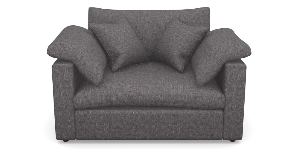 Product photograph of Big Softie Straight Arm Straight Arm Snuggler In Easy Clean Plain - Ash from Sofas and Stuff Limited