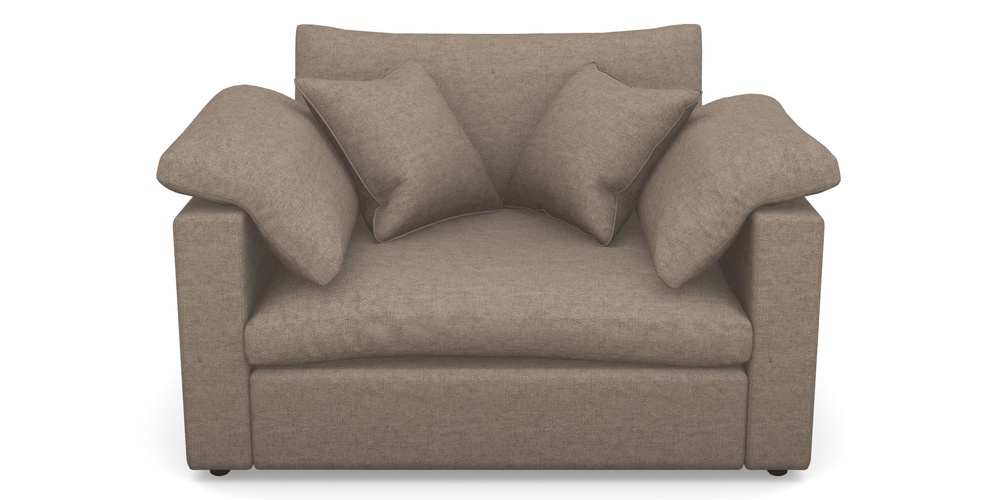 Product photograph of Big Softie Straight Arm Straight Arm Snuggler In Easy Clean Plain - Camel from Sofas and Stuff Limited