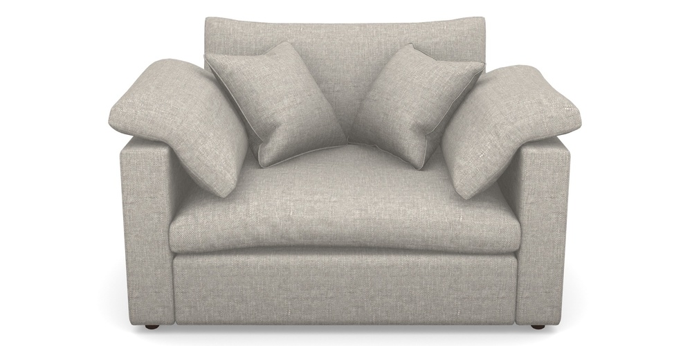 Product photograph of Big Softie Straight Arm Straight Arm Snuggler In Easy Clean Plain - Dove from Sofas and Stuff Limited