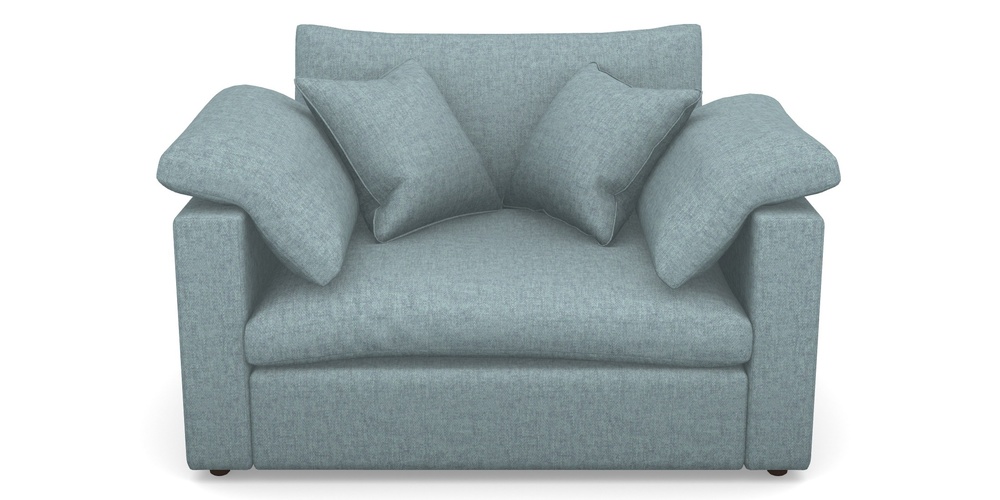 Product photograph of Big Softie Straight Arm Straight Arm Snuggler In Easy Clean Plain - Polar from Sofas and Stuff Limited