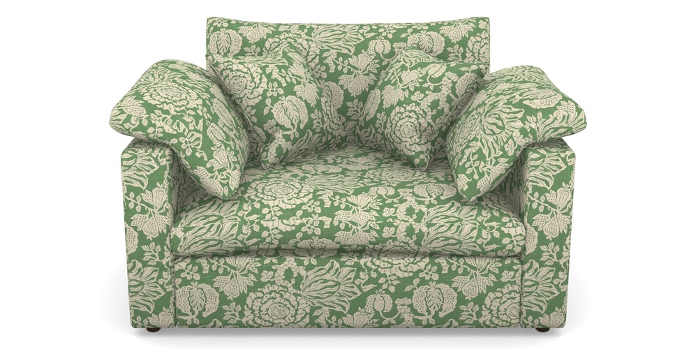 Product photograph of Big Softie Straight Arm Straight Arm Snuggler In V A Brompton Collection - Flowering Kale - Basil from Sofas and Stuff Limited