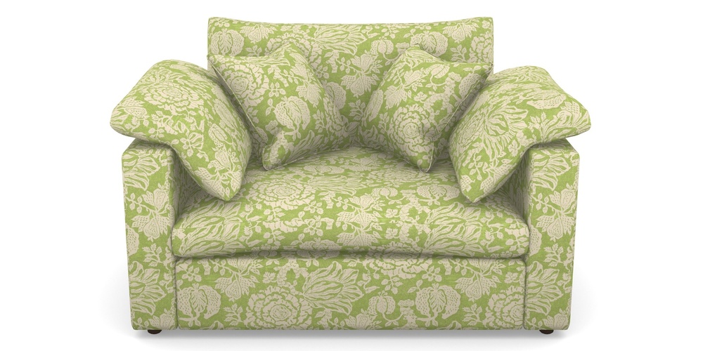 Product photograph of Big Softie Straight Arm Straight Arm Snuggler In V A Brompton Collection - Flowering Kale - Lime from Sofas and Stuff Limited