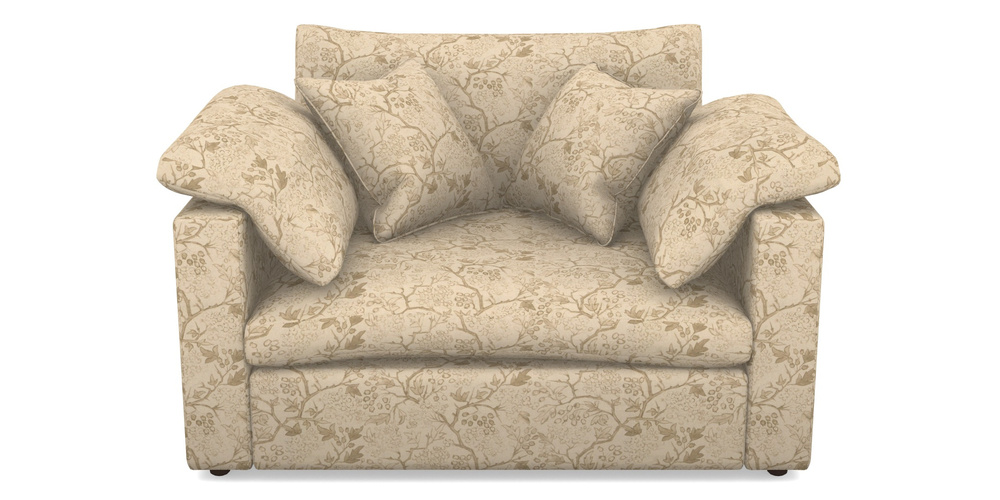 Product photograph of Big Softie Straight Arm Straight Arm Snuggler In Rhs Collection - Gertrude Jekyll Linen Cotton Blend - Sand from Sofas and Stuff Limited