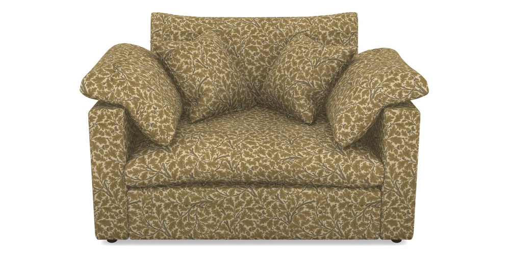 Product photograph of Big Softie Straight Arm Straight Arm Snuggler In V A Drawn From Nature Collection - Oak Tree - Gold from Sofas and Stuff Limited