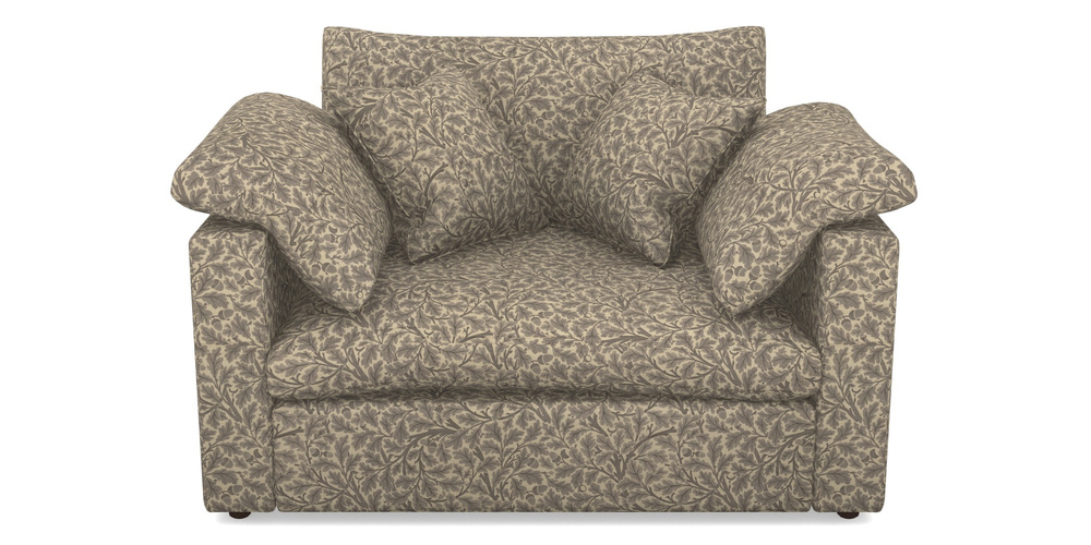 Product photograph of Big Softie Straight Arm Straight Arm Snuggler In V A Drawn From Nature Collection - Oak Tree - Grey from Sofas and Stuff Limited