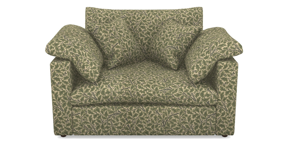 Product photograph of Big Softie Straight Arm Straight Arm Snuggler In V A Drawn From Nature Collection - Oak Tree - Light Green from Sofas and Stuff Limited