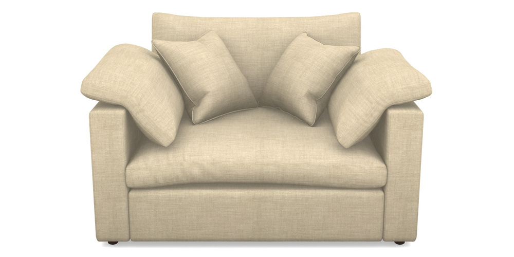 Product photograph of Big Softie Straight Arm Straight Arm Snuggler In Posh Linen - Oatmeal from Sofas and Stuff Limited