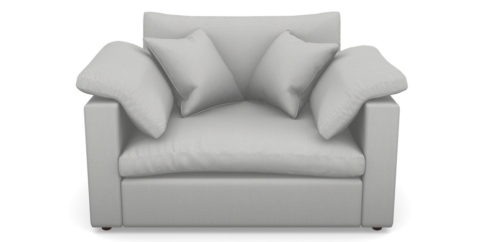 Product photograph of Big Softie Straight Arm Straight Arm Snuggler In Two Tone Plain - Grey from Sofas and Stuff Limited