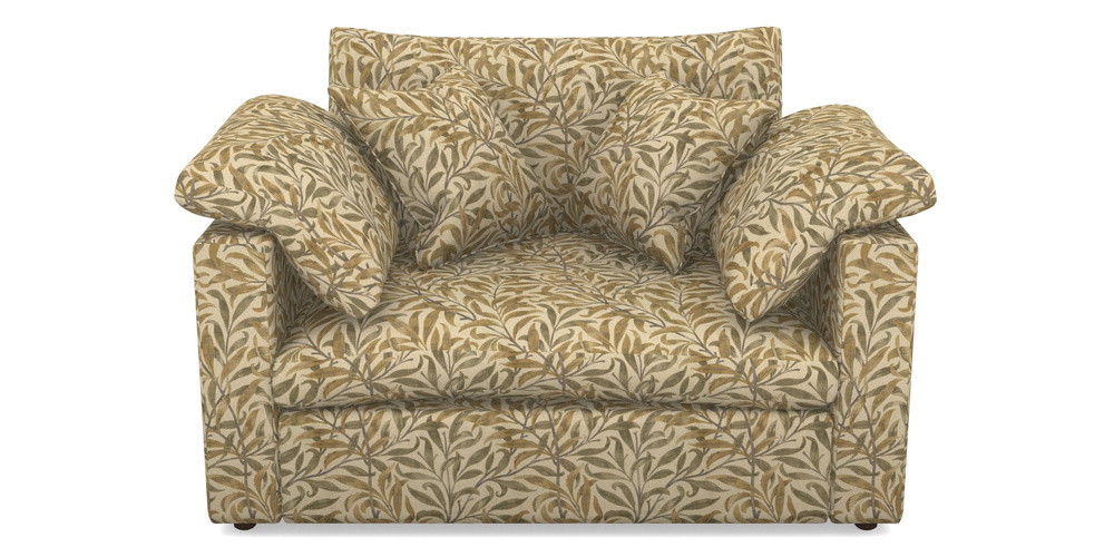 Product photograph of Big Softie Straight Arm Straight Arm Snuggler In V A Drawn From Nature - Willow Bough Large - Gold from Sofas and Stuff Limited