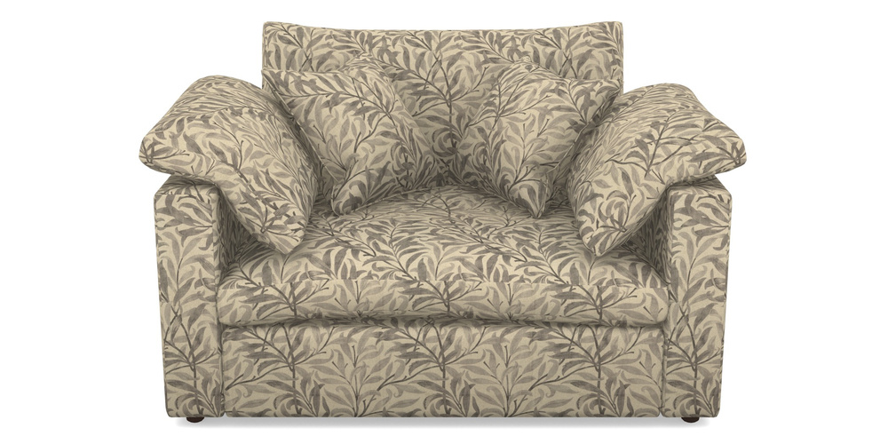 Product photograph of Big Softie Straight Arm Straight Arm Snuggler In V A Drawn From Nature - Willow Bough Large - Grey from Sofas and Stuff Limited