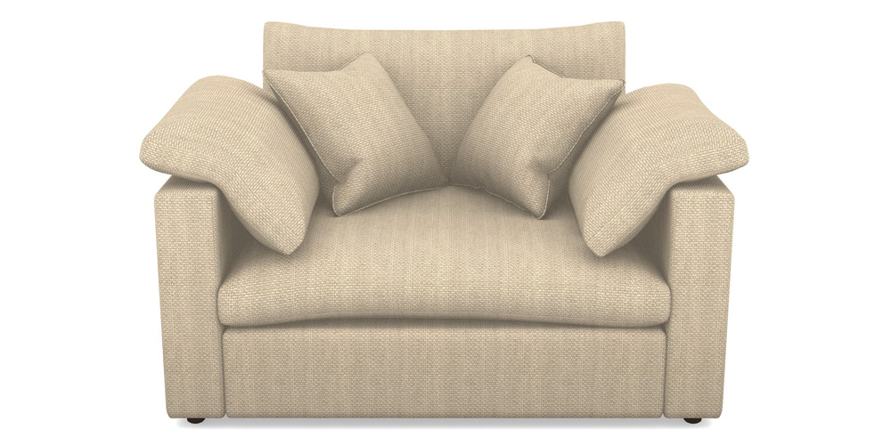 Product photograph of Big Softie Straight Arm Straight Arm Snuggler In Cloth 22 Weaves - White Sands Linen - Chalk from Sofas and Stuff Limited