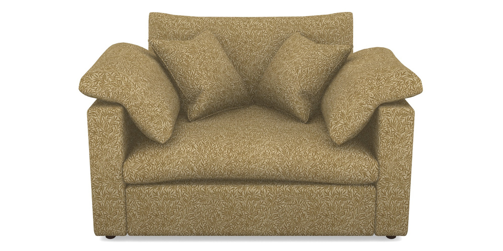 Product photograph of Big Softie Straight Arm Straight Arm Snuggler In V A Drawn From Nature Collection - Willow - Gold from Sofas and Stuff Limited