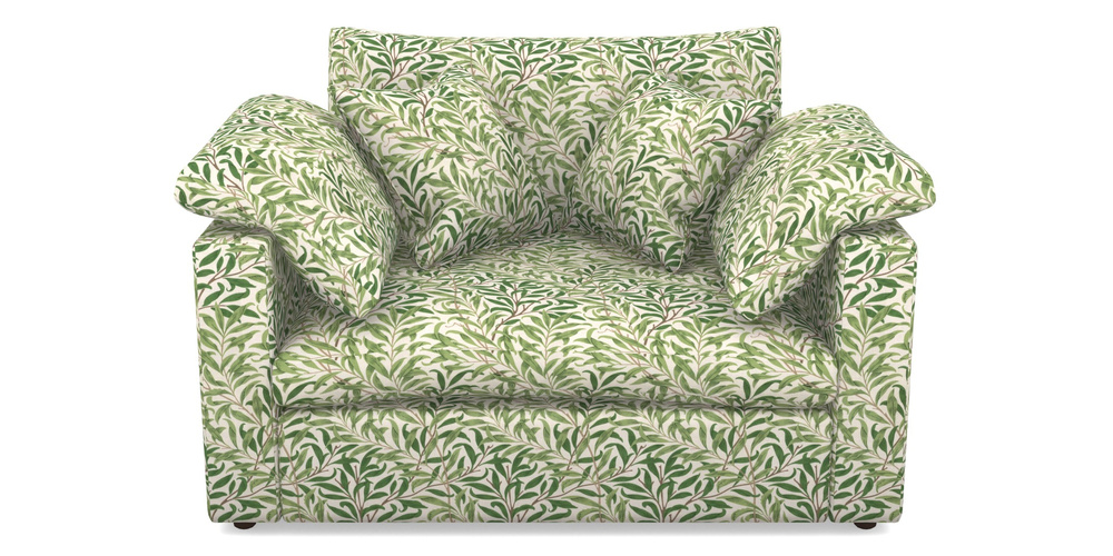 Product photograph of Big Softie Straight Arm Straight Arm Snuggler In William Morris Collection - Willow Boughs - Leaf Green from Sofas and Stuff Limited