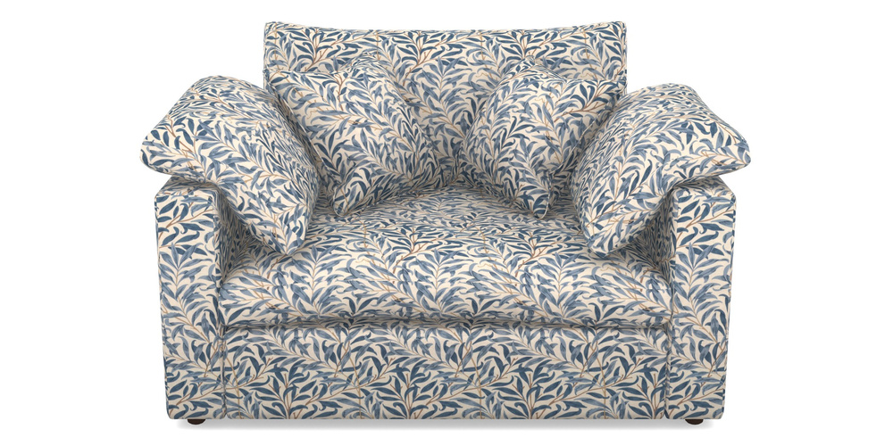 Product photograph of Big Softie Straight Arm Straight Arm Snuggler In William Morris Collection - Willow Boughs - Woad from Sofas and Stuff Limited