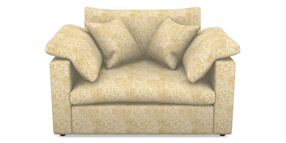 Product photograph of Big Softie Straight Arm Straight Arm Snuggler In William Morris Collection - Marigold - Lichen Cowslip from Sofas and Stuff Limited