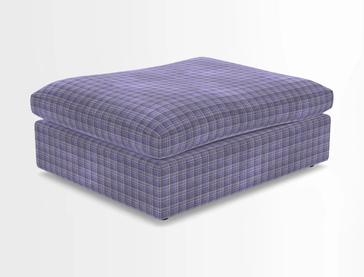 Big Softie Footstool in Two Tone Plain Biscuit