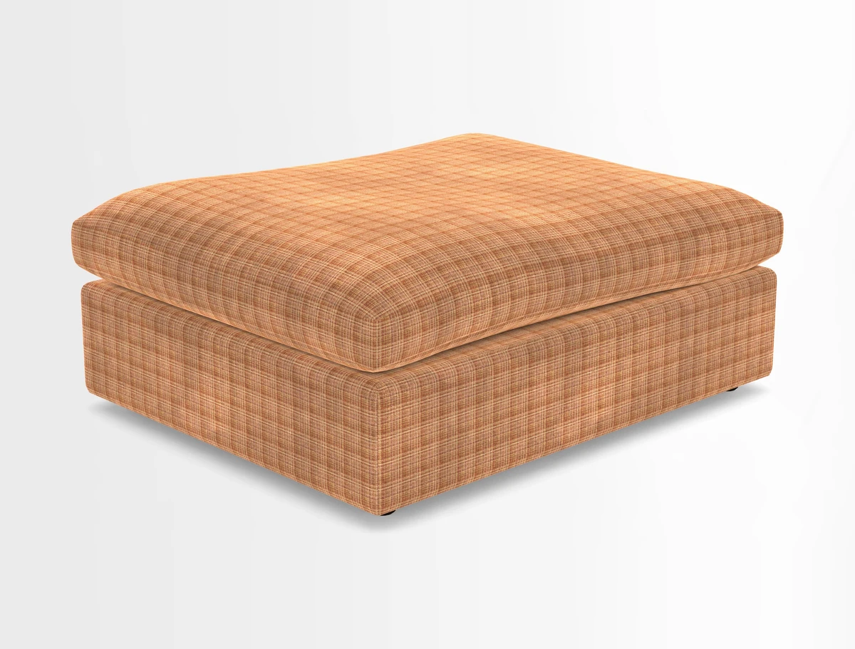 Big Softie Footstool in Two Tone Plain Biscuit