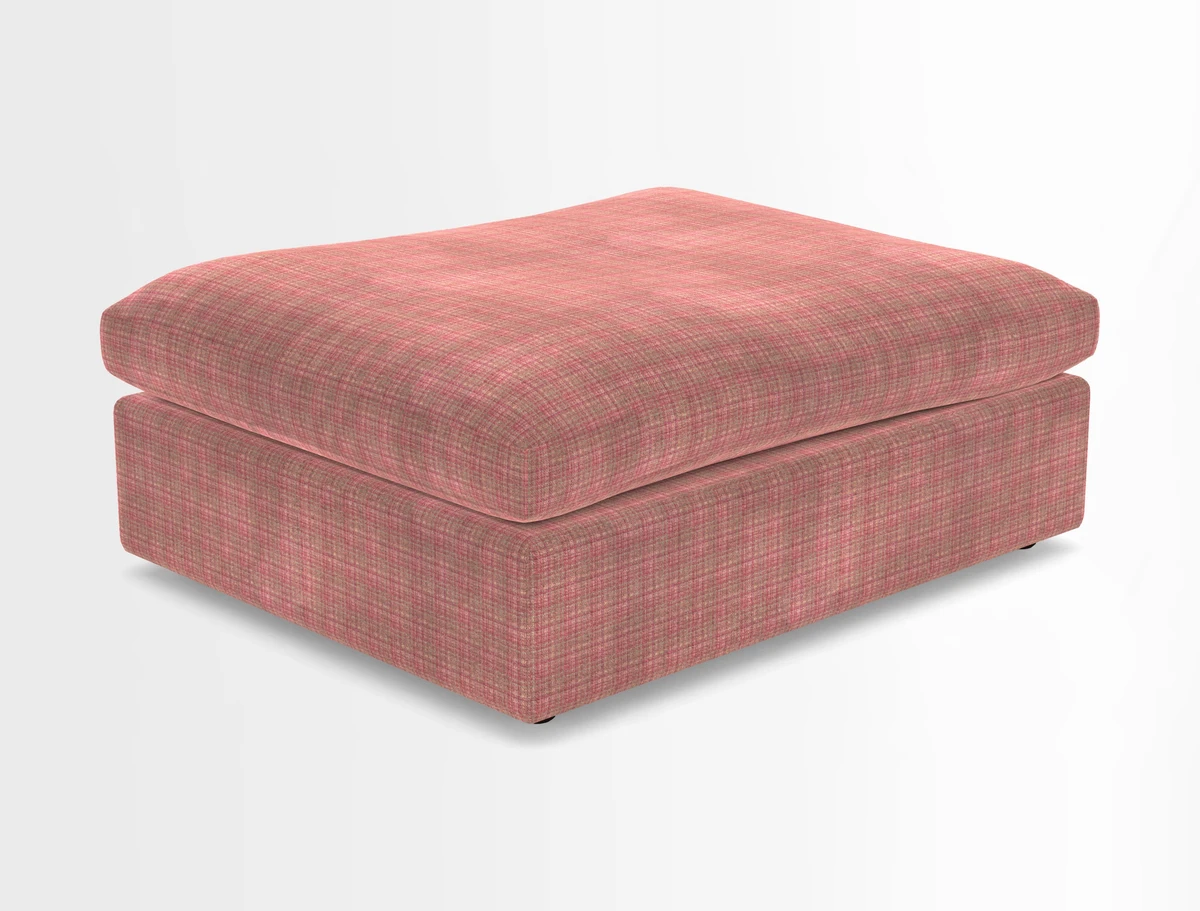 Big Softie Footstool in Two Tone Plain Biscuit