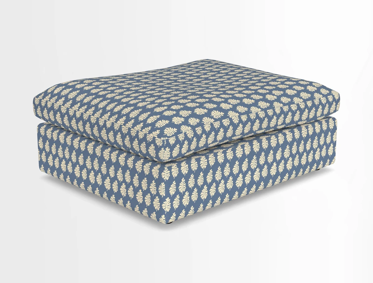 Big Softie Footstool in Two Tone Plain Biscuit