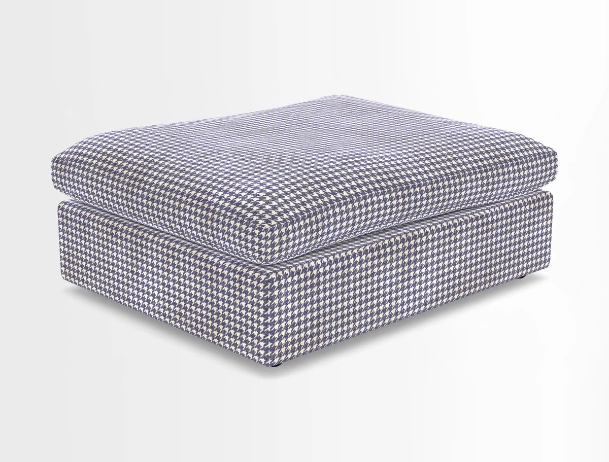 Big Softie Footstool in Two Tone Plain Biscuit