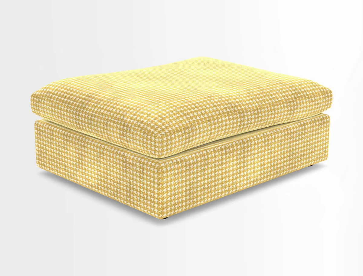 Big Softie Footstool in Two Tone Plain Biscuit