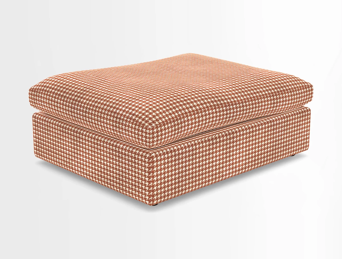 Big Softie Footstool in Two Tone Plain Biscuit